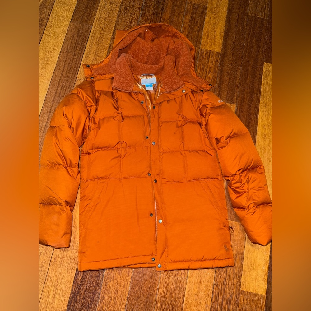 Vibrant Orange Jacket (Columbia down jacket)